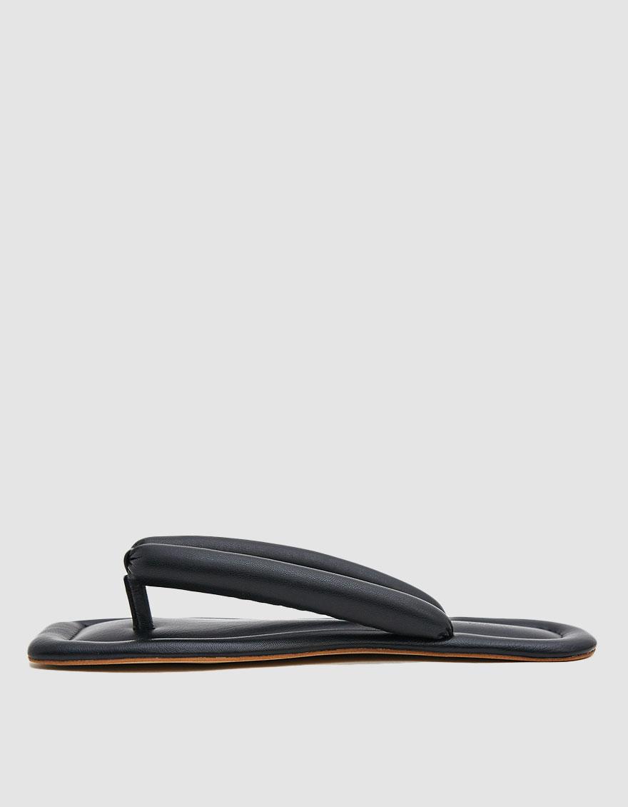 vegan leather flip flops