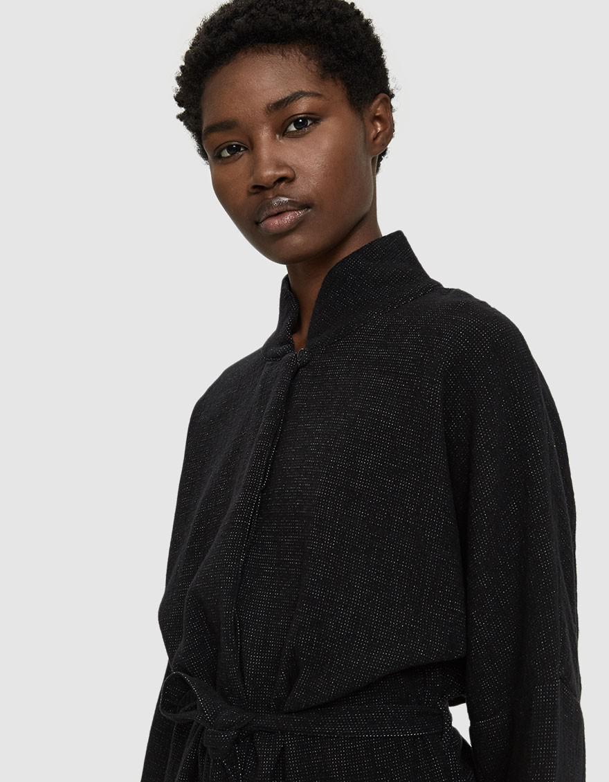 black crane high neck jumpsuit
