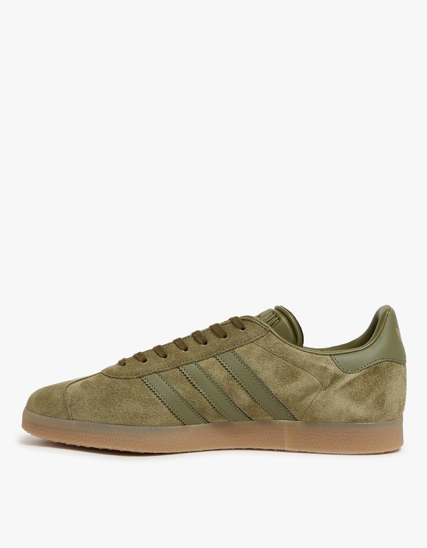 adidas gazelle olive green