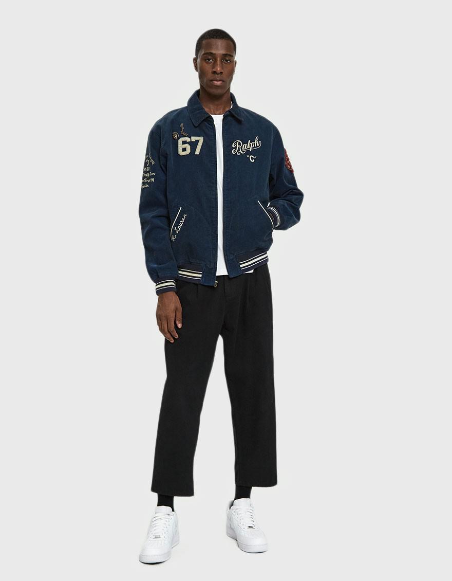polo ralph lauren embroidered corduroy jacket