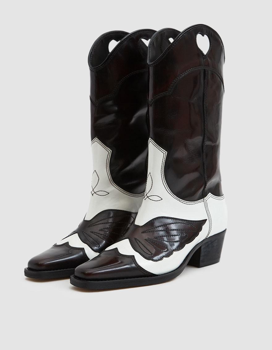 ganni marlyn cowboy boots