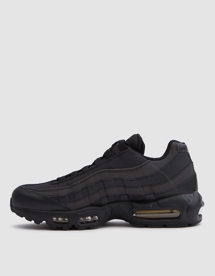 air max 95 black gold and white