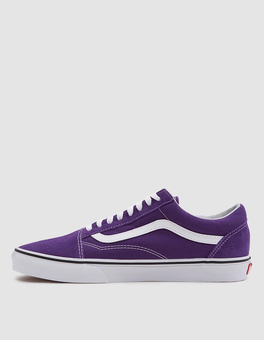 vans old skool purple black