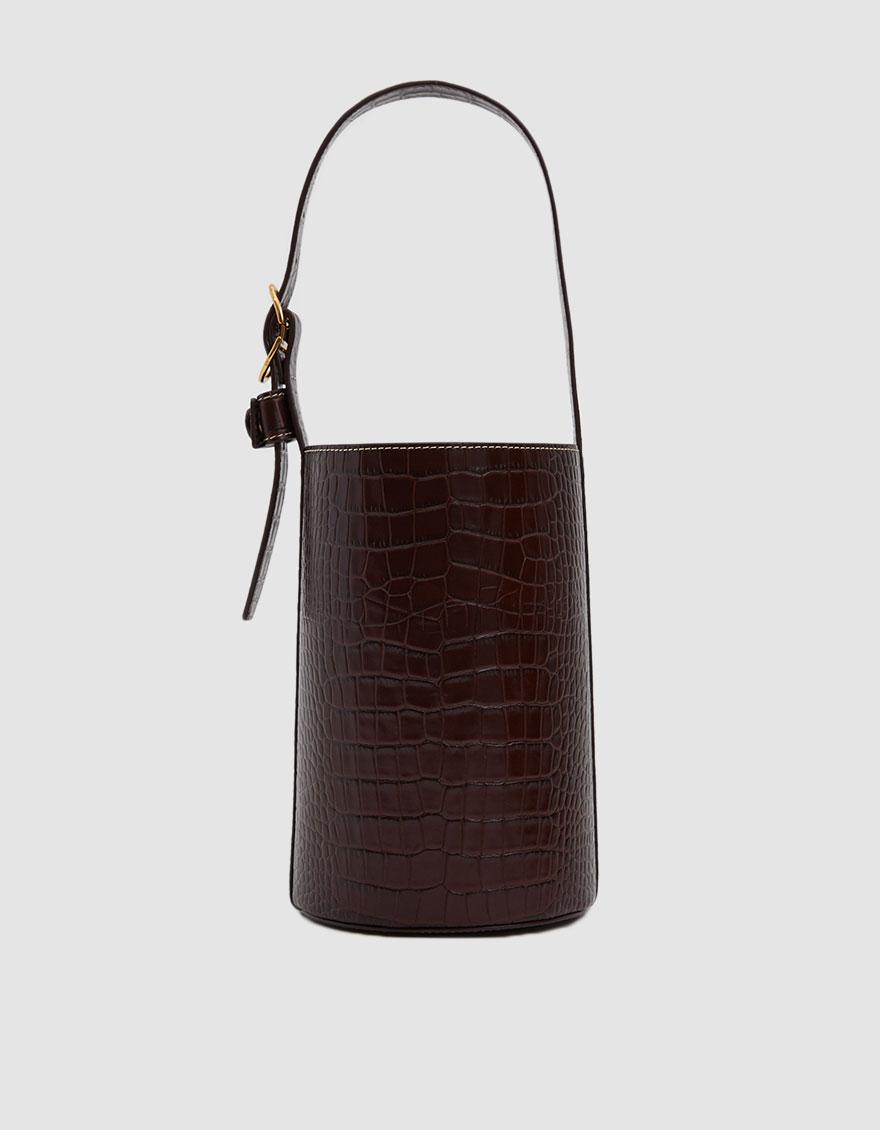 trademark small bucket bag