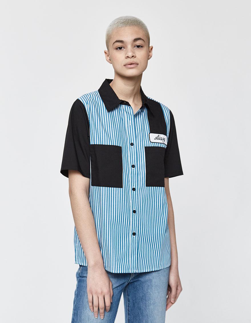 stussy shirt blue