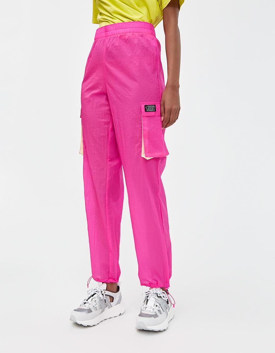 Stussy Aydin Nylon Crinkle Pant in Pink Lyst