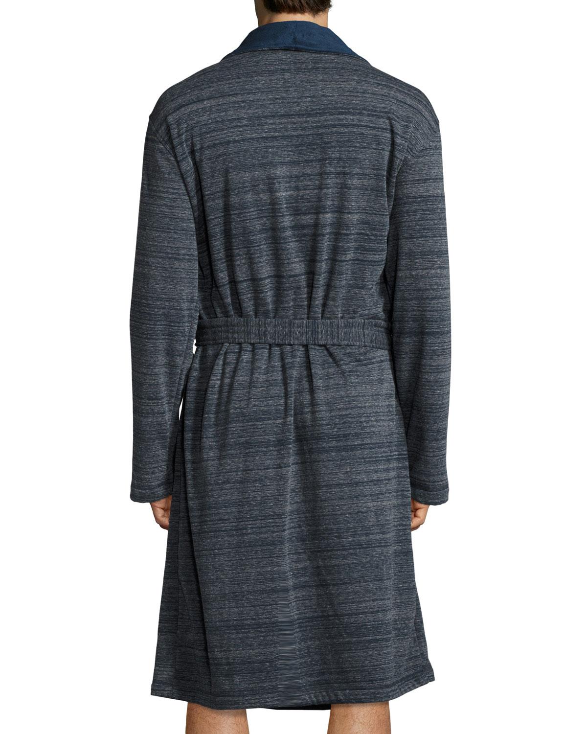 UGG Robinson Lightweight Doubleknit Fleece Robe in Granite (Gray) for