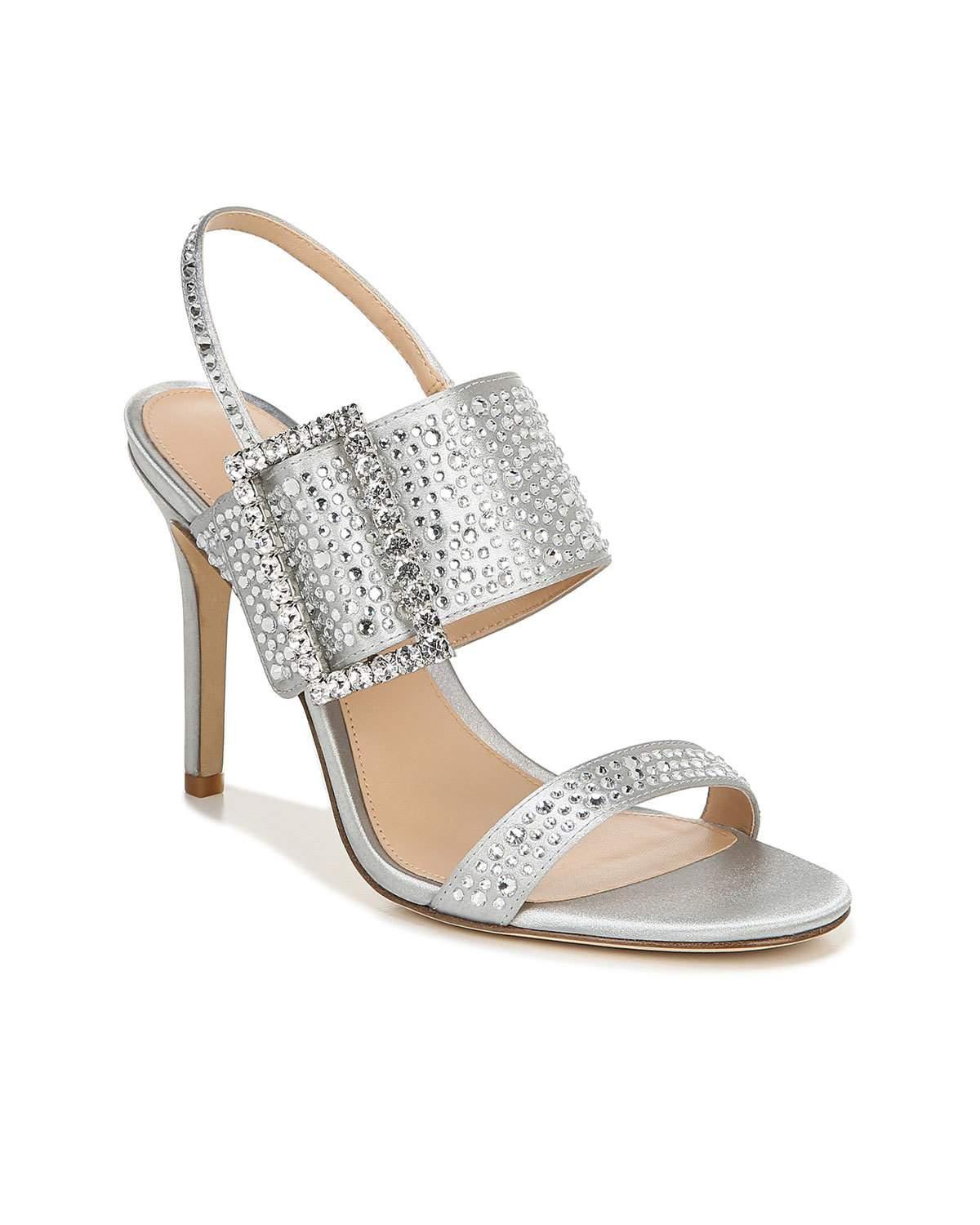 via spiga silver sandals