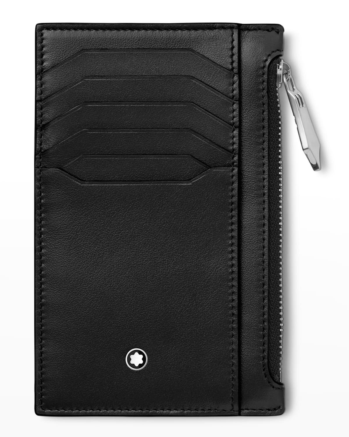 Montblanc Meisterstück Pocket Holder Leather Zip Card Holder in Black for Men Lyst