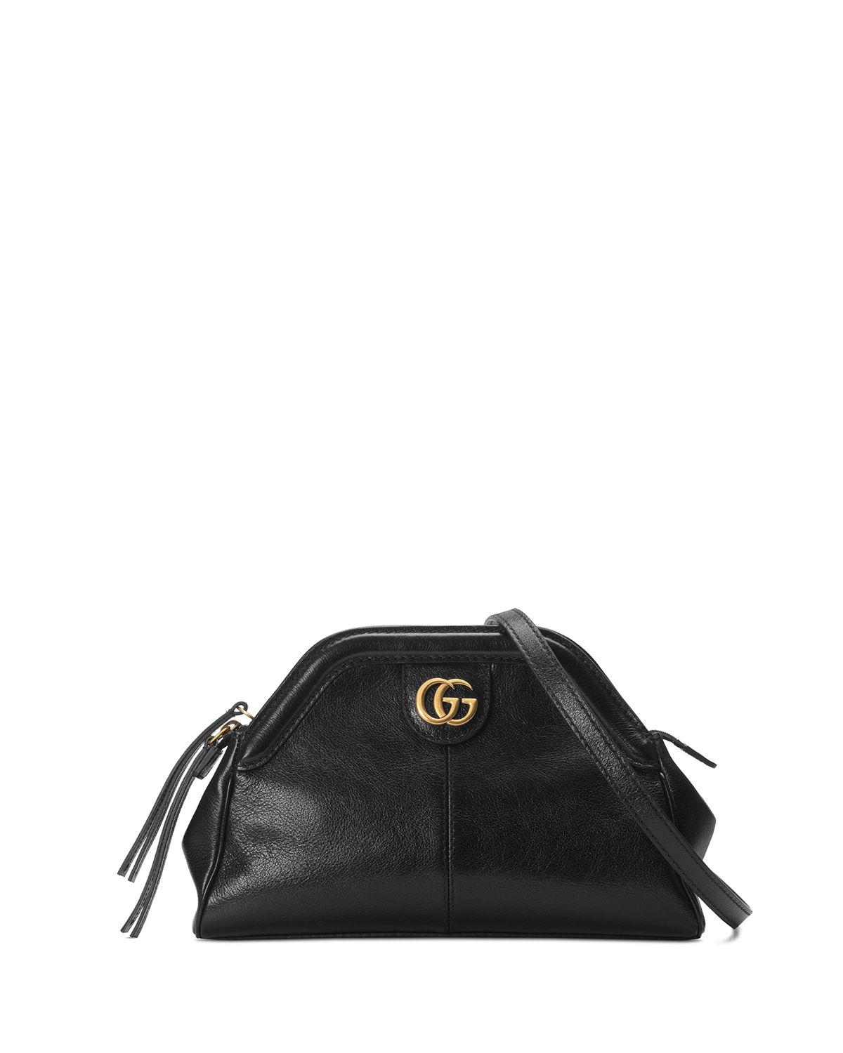gucci shoulder bag black leather