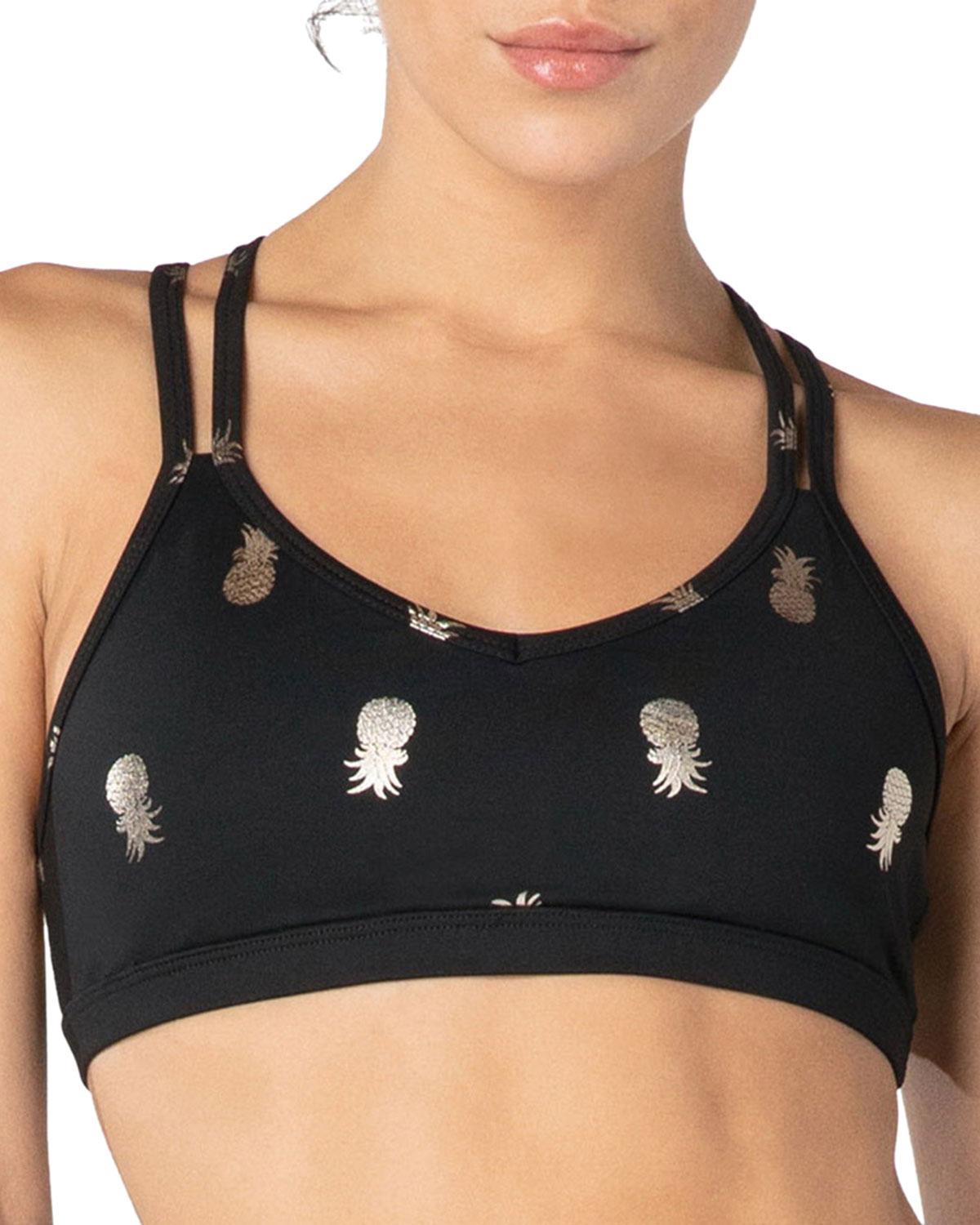 pineapple sports bra