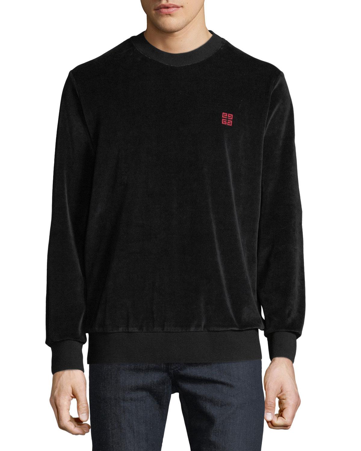 velvet crewneck