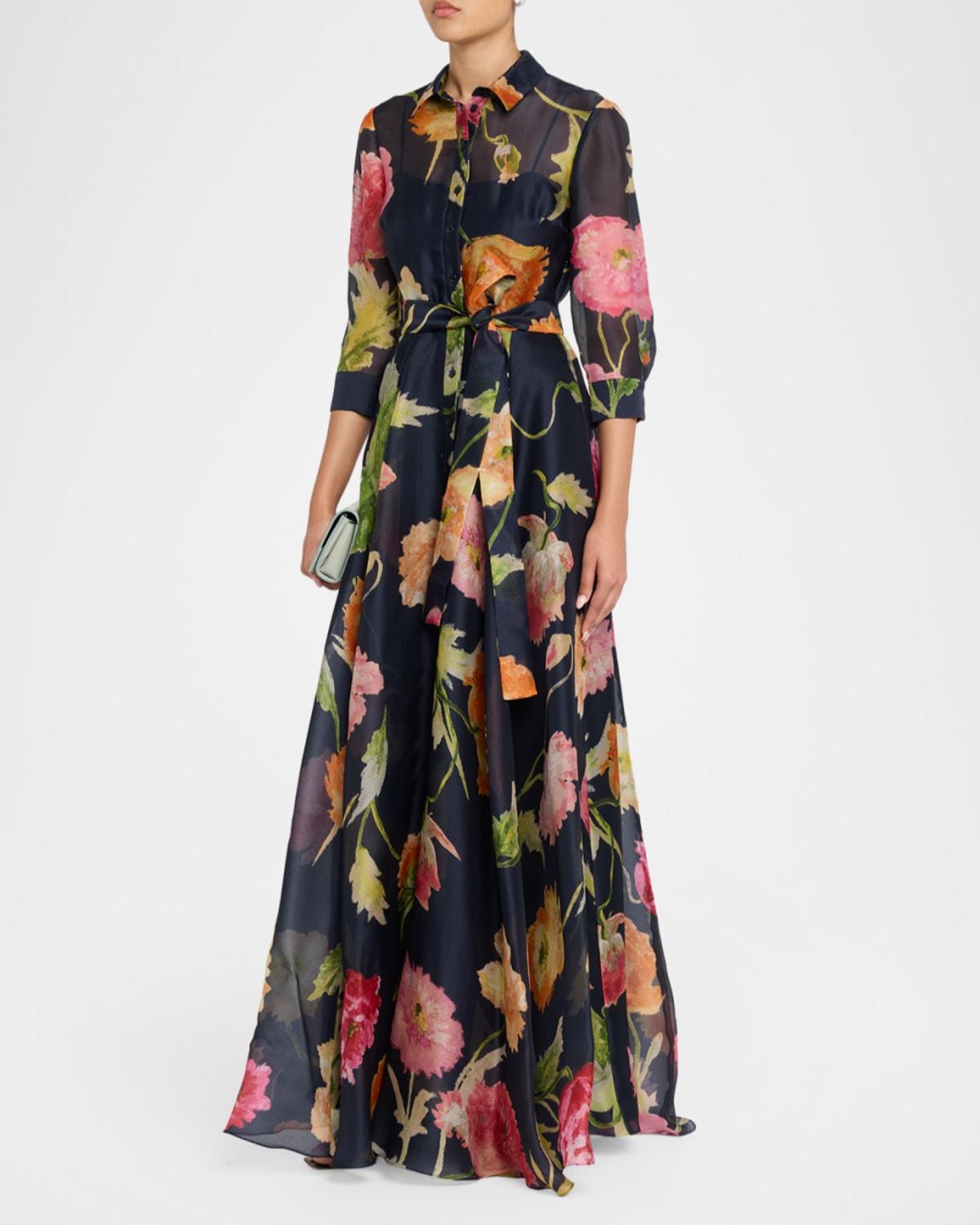 long black dress long sleeves 251E4257 Fit and flare Long Sleeves Black EVENING Dress main image 1