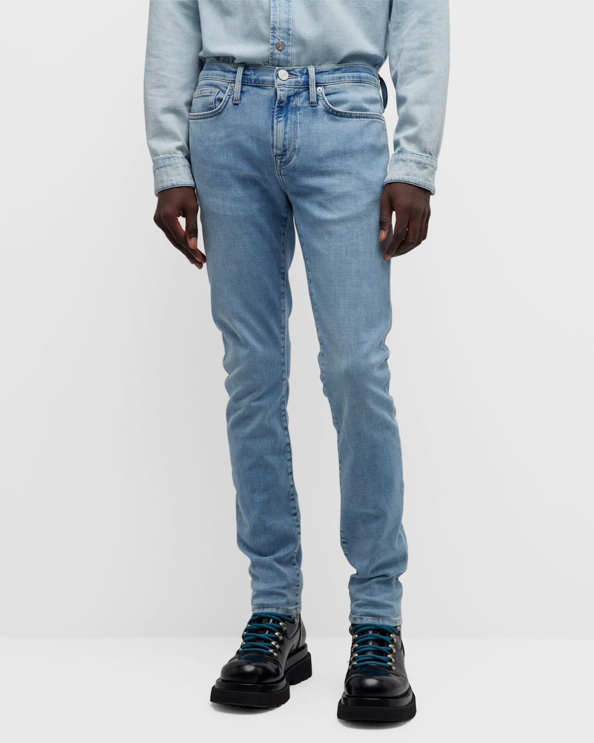 FRAME L'homme Skinny Jeans in Blue for Men | Lyst