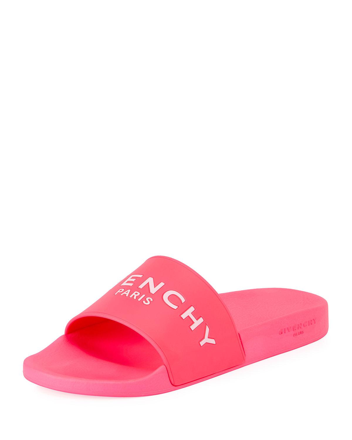 mens pink slides