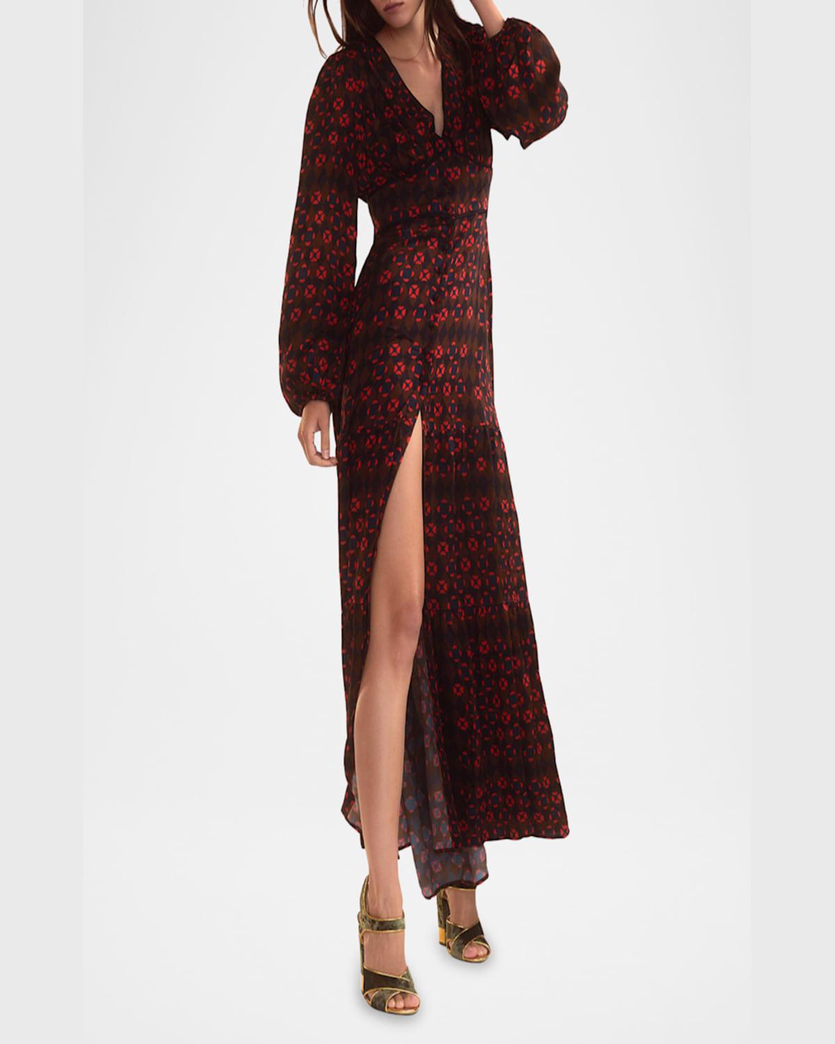 Cynthia rowley tiered floral ruffle dress online