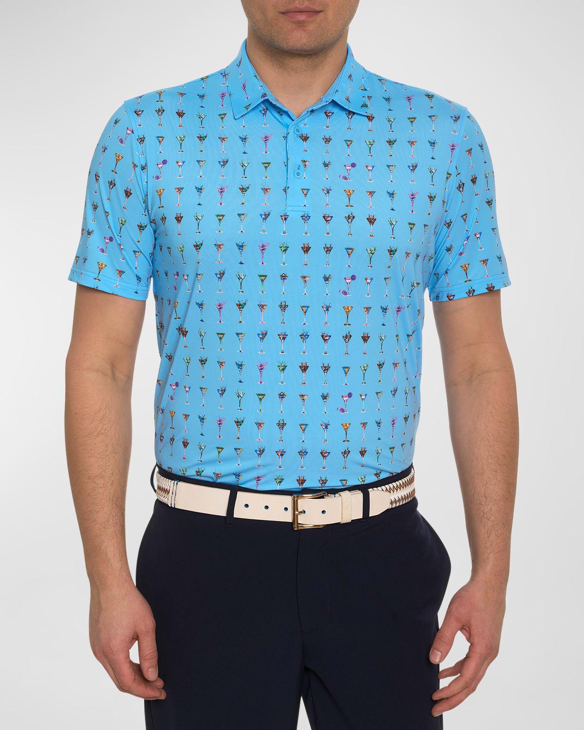 Robert Graham The Martini Polo Shirt in Blue for Men