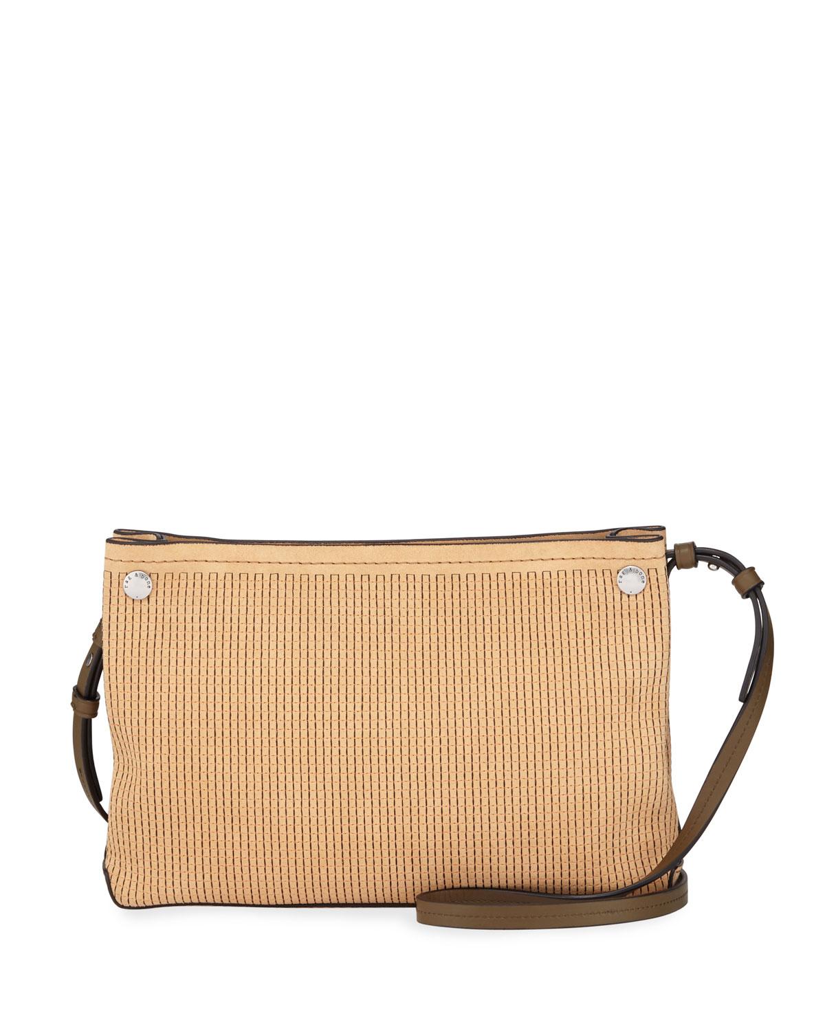 Rag & Bone Compass Suede Crossbody Bag in Light Brown (Brown) Lyst