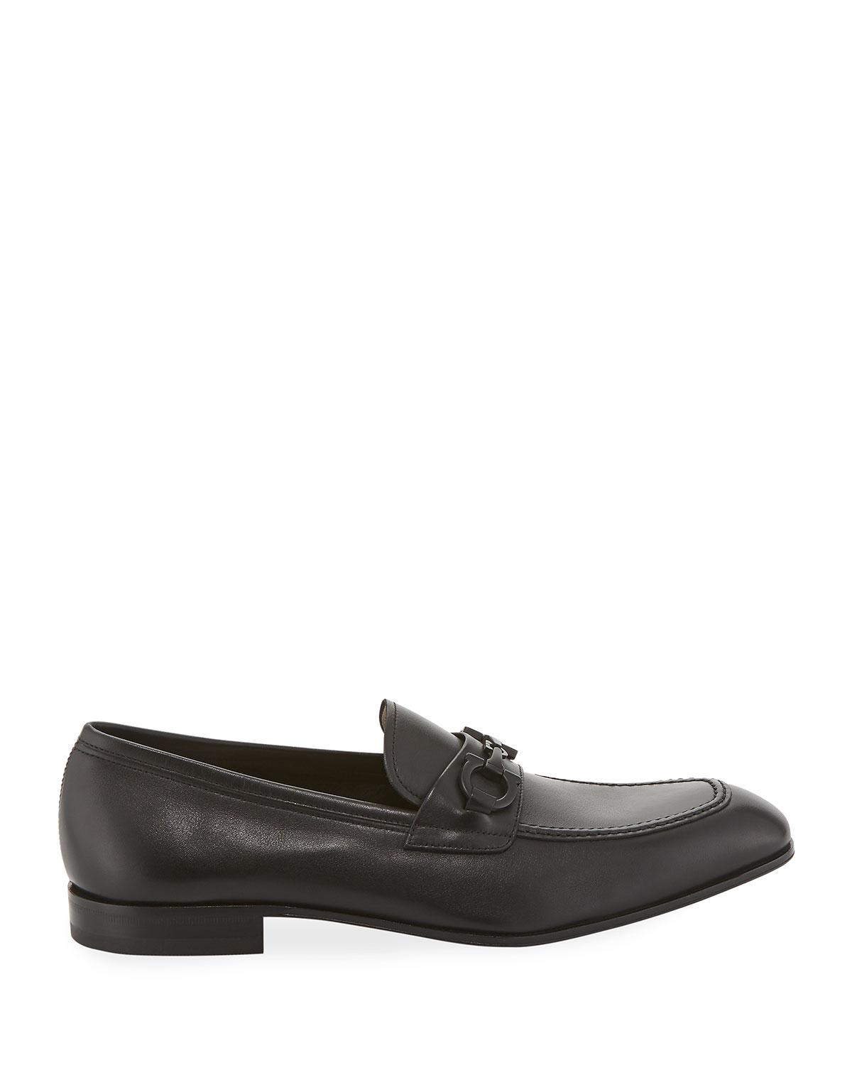 Ferragamo Asten Leather Oxford in Black 