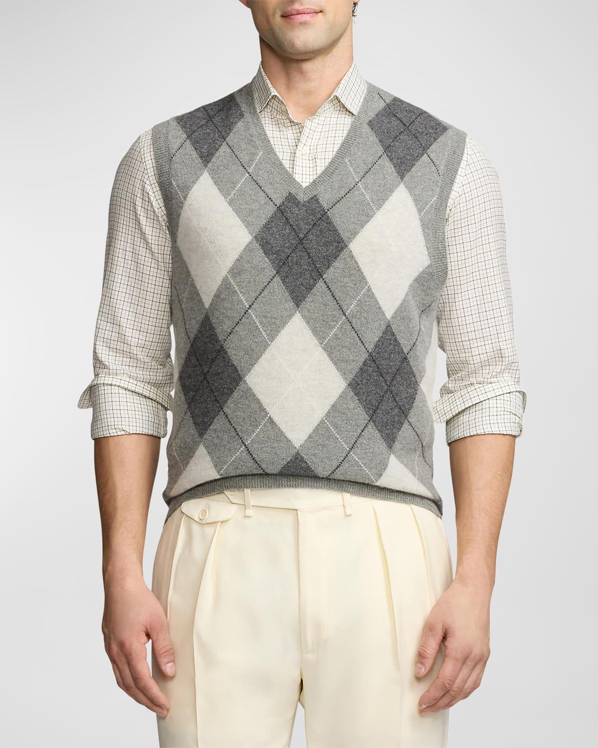 Argyle cashmere sweater new arrivals