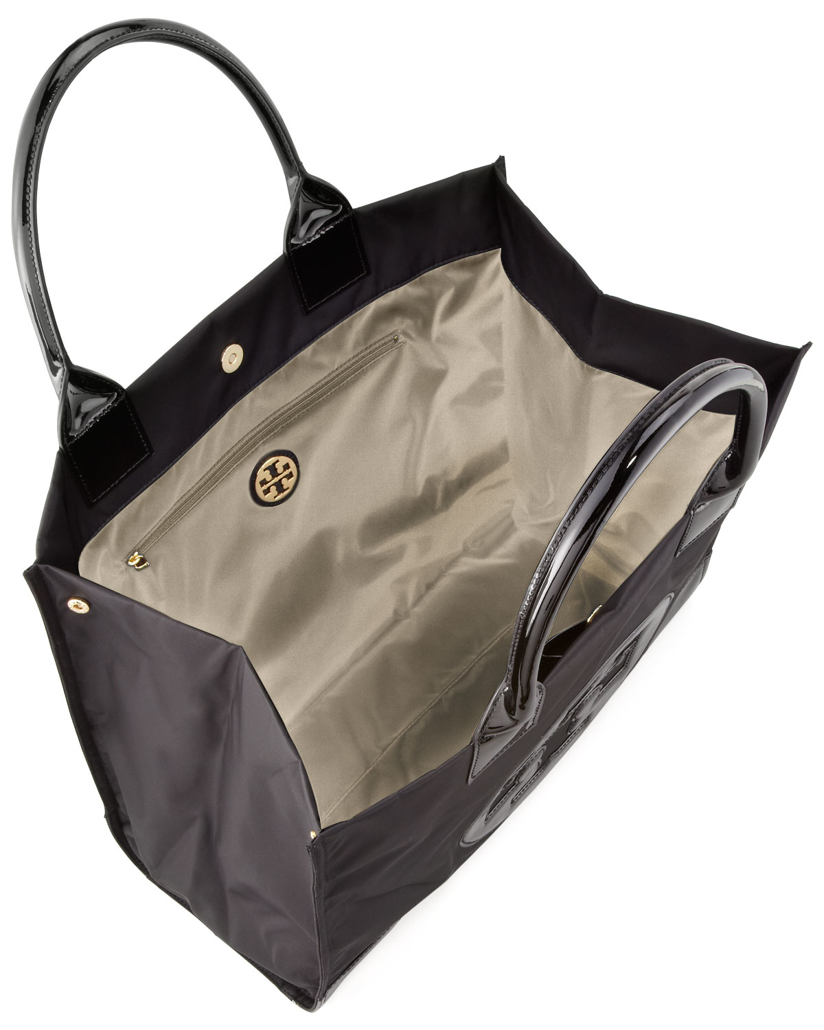 Tory Burch Synthetic Ella Nylon Tote Bag in Black - Lyst