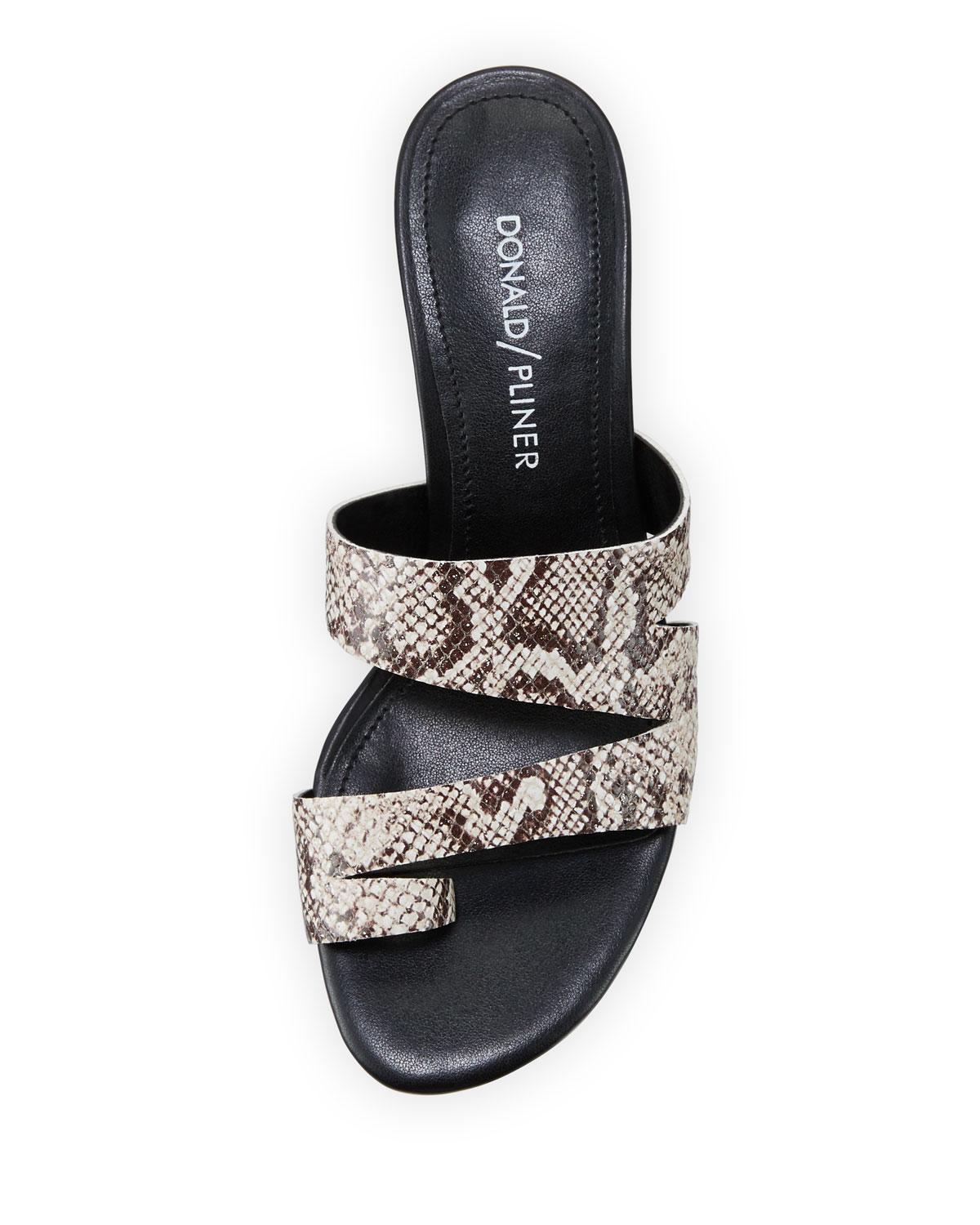 asymmetrical slide sandals