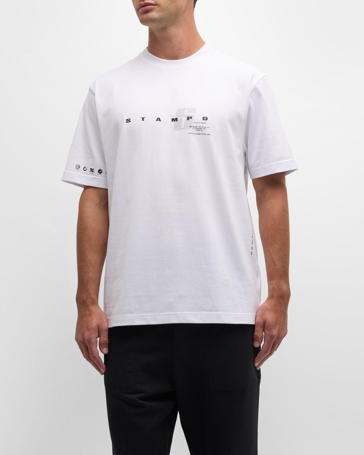 Stampd Transit Typographic T-shirt in White for Men | Lyst