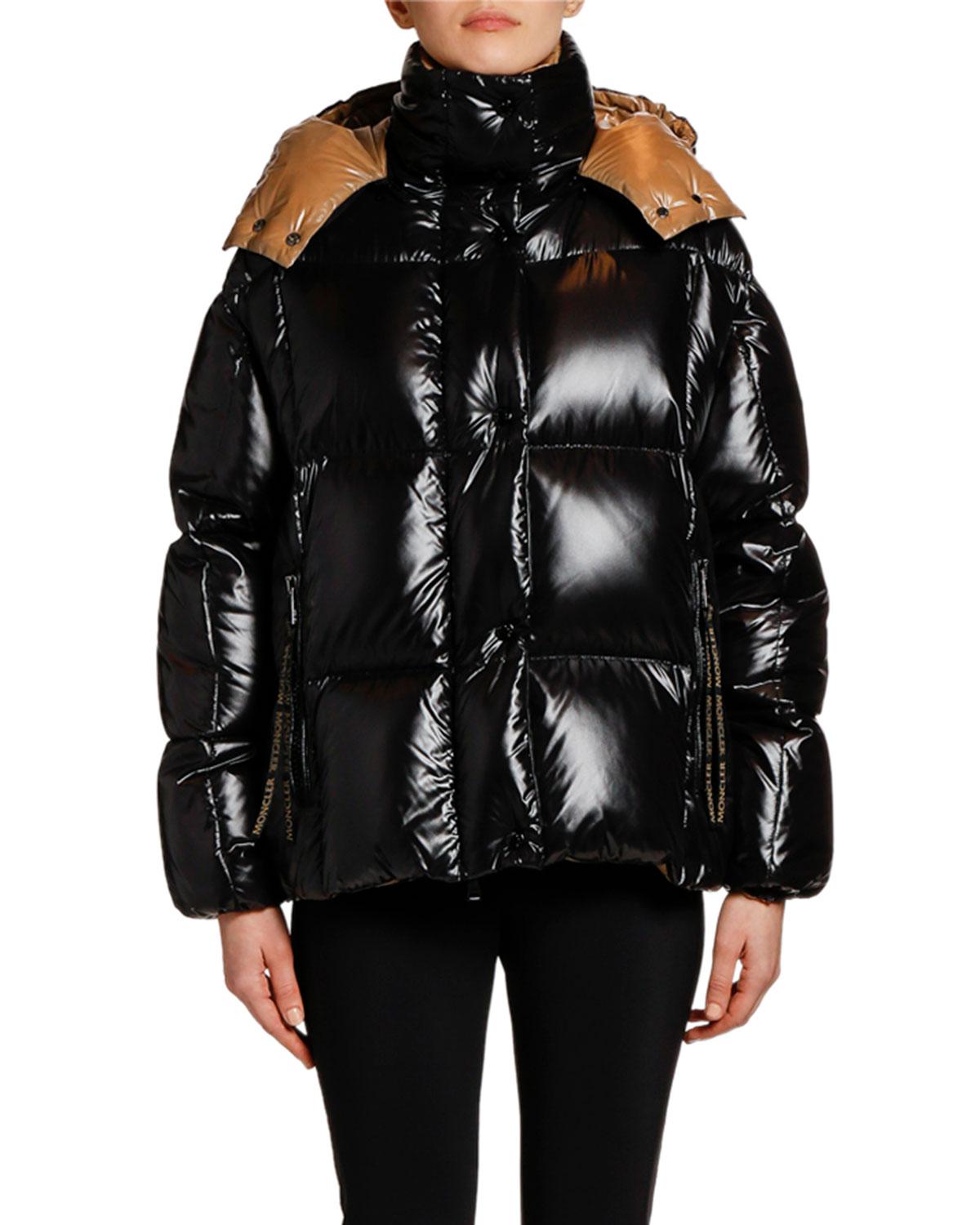 Moncler Parana Oversized Puffer Jacket in Black | Lyst