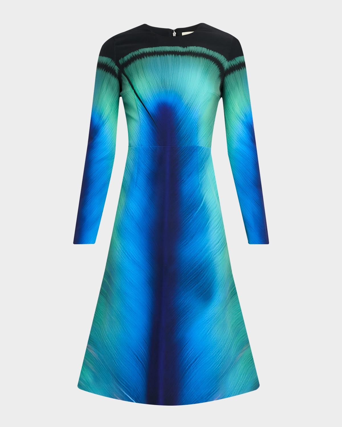 kat printed midi dress Katherine Midi Dress Kay Unger