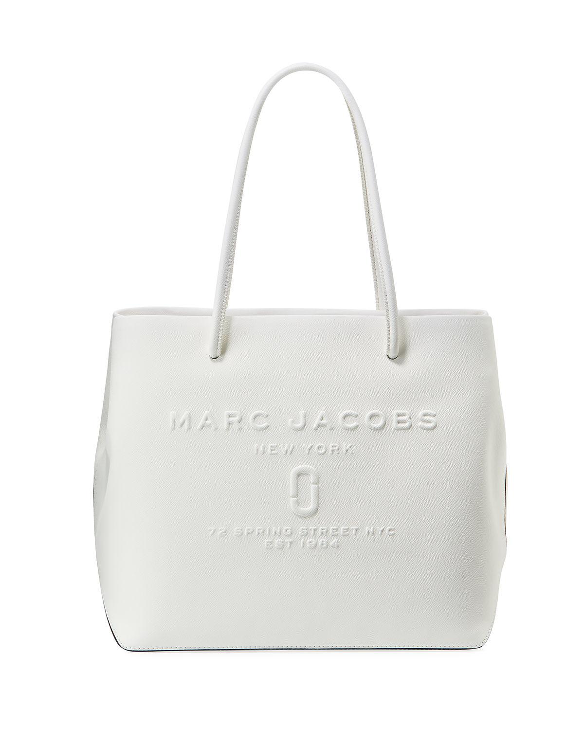 Marc Jacobs Eastwest Saffiano Leather Tote Bag in White Lyst