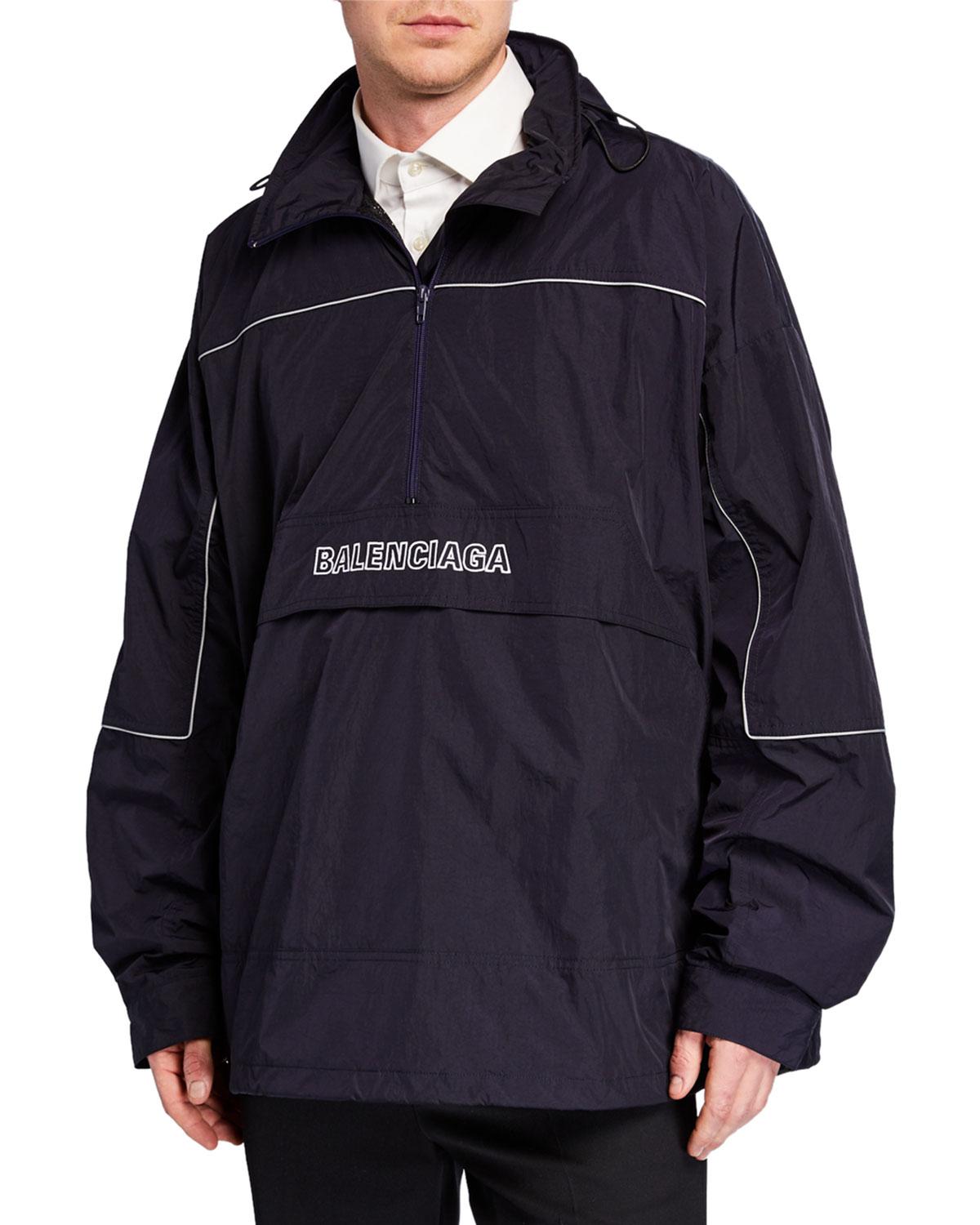 Men's Embroidered Wrinkled Wind-resistant Jacket