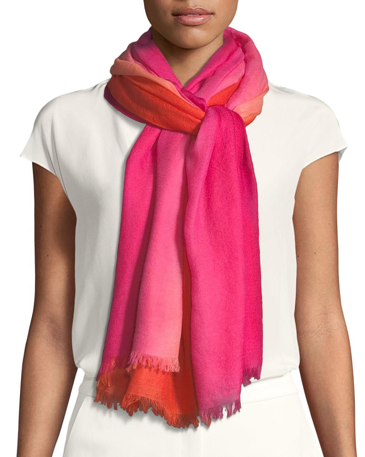 ombre cashmere scarf