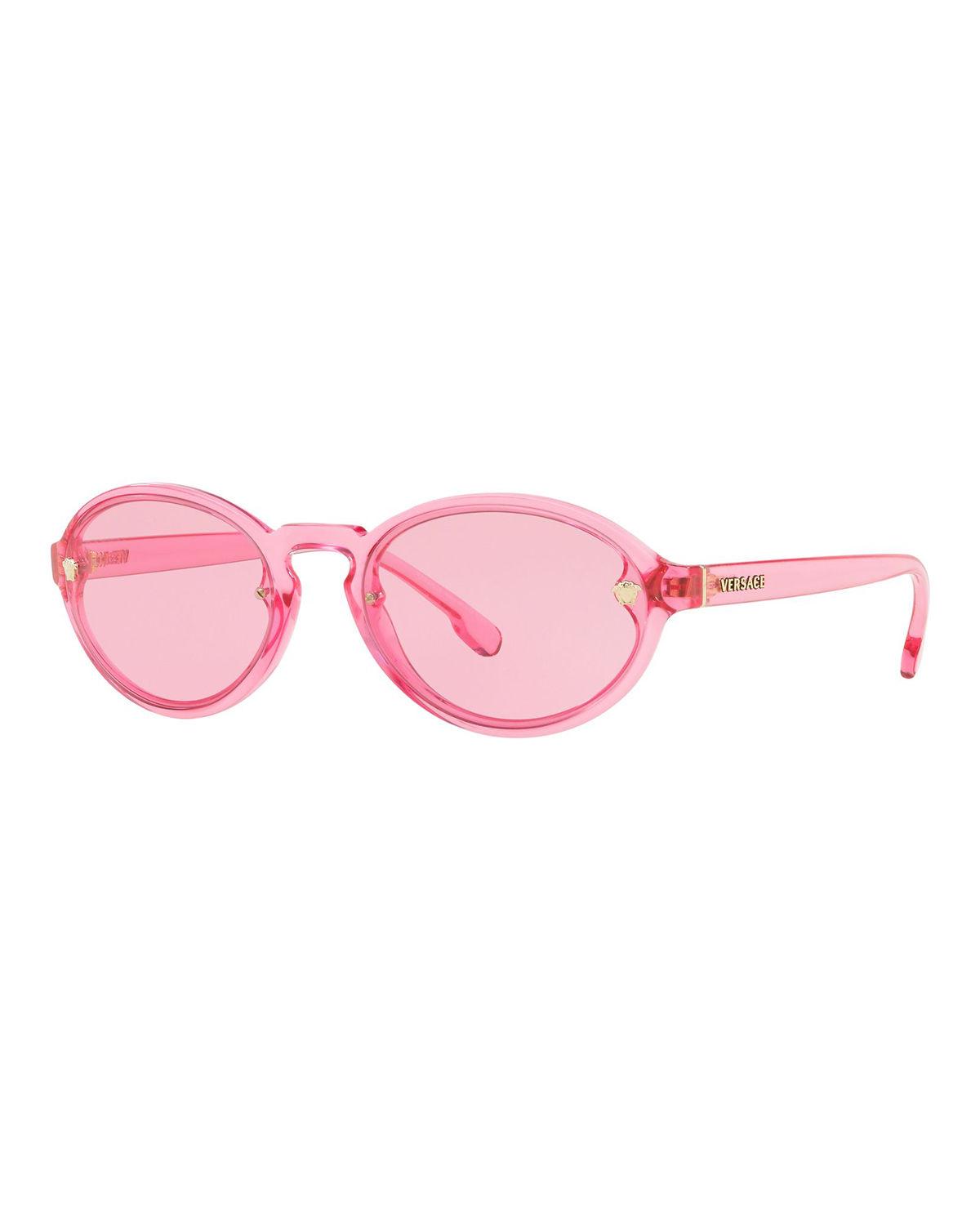 pink versace glasses