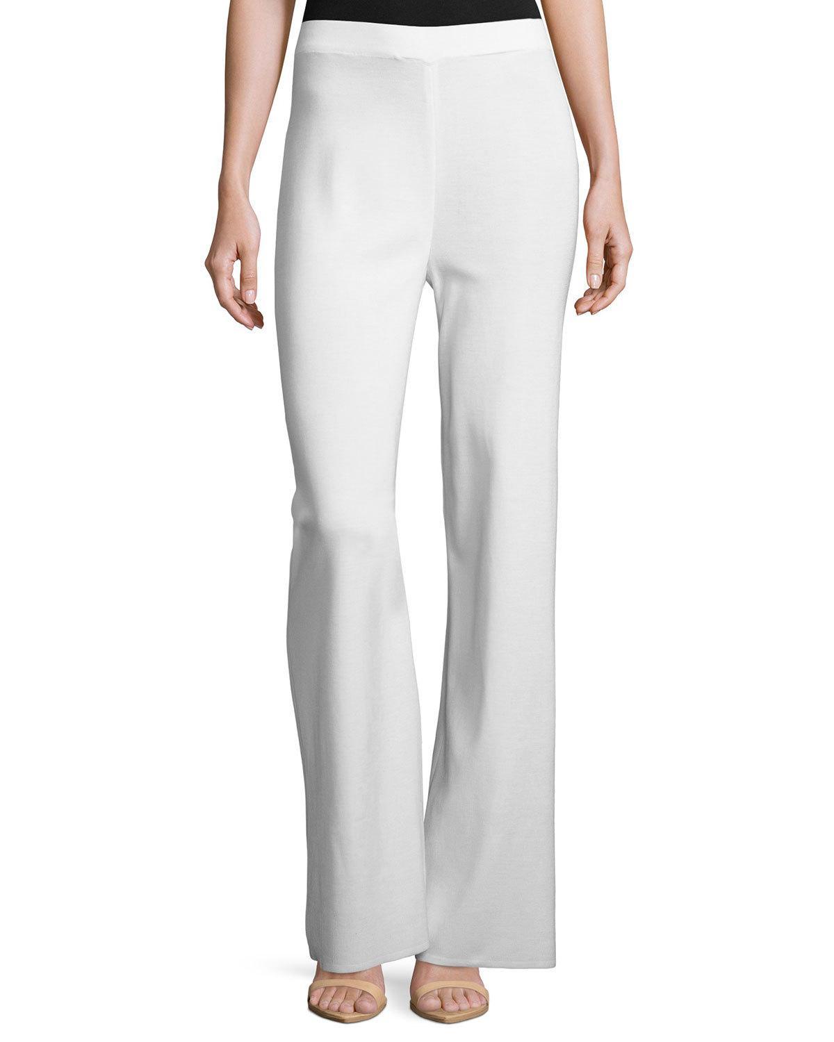 Misook Washable Wide-leg Pants in White | Lyst