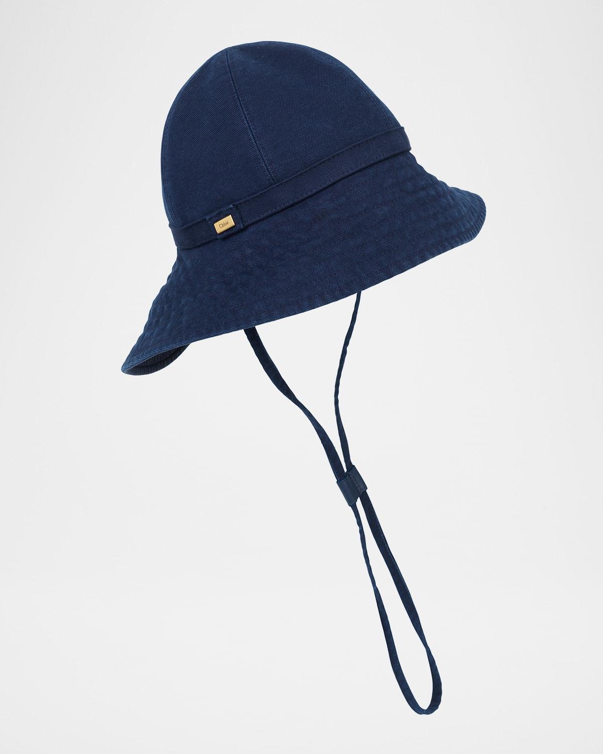 コーデのアクセントに ★ CHLOE Chloe Iconic denim bucket hat Chloé The Chloé Iconic Bucket Hat In Denim | Chloé US
