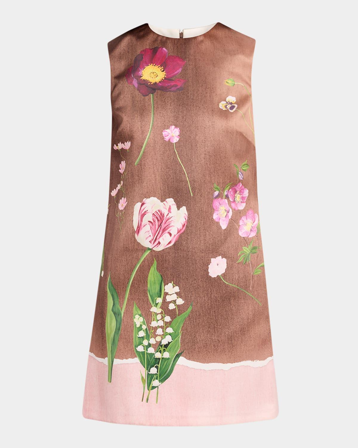 oscar de la renta floral-applique halter-neck dress Fall 2025