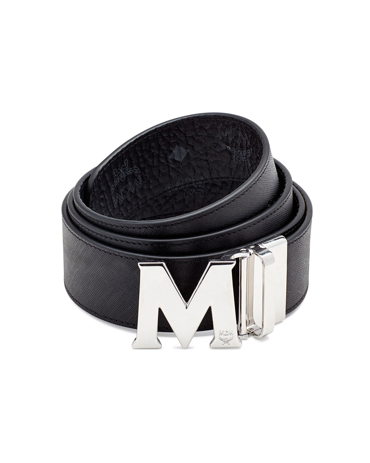 Lyst - Mcm Visetos Reversible Leather Belt in Black for Men
