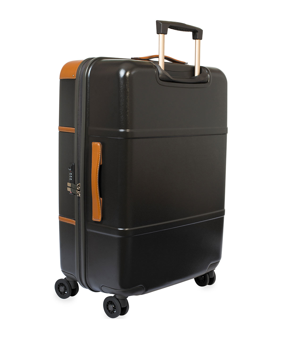 brics leather suitcase