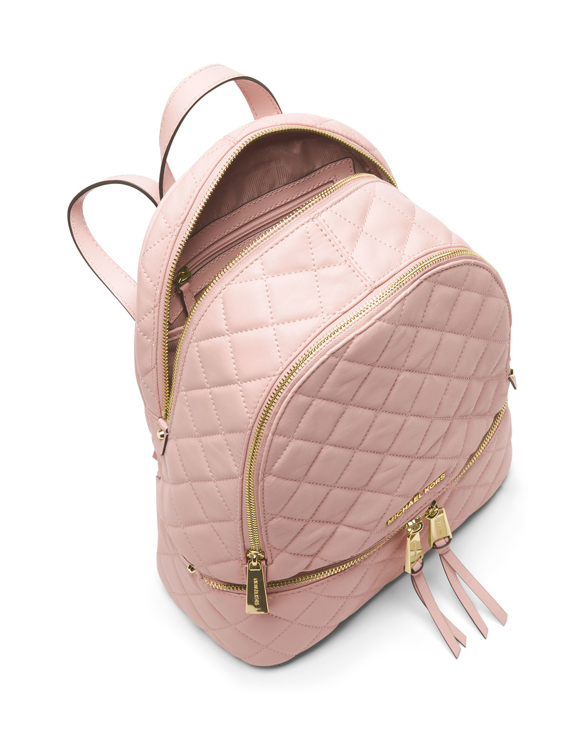 Lyst Michael Michael Kors Rhea Medium Quilted Backpack in Pink