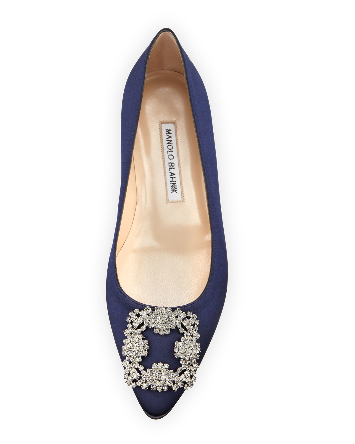manolo blahnik satin flats