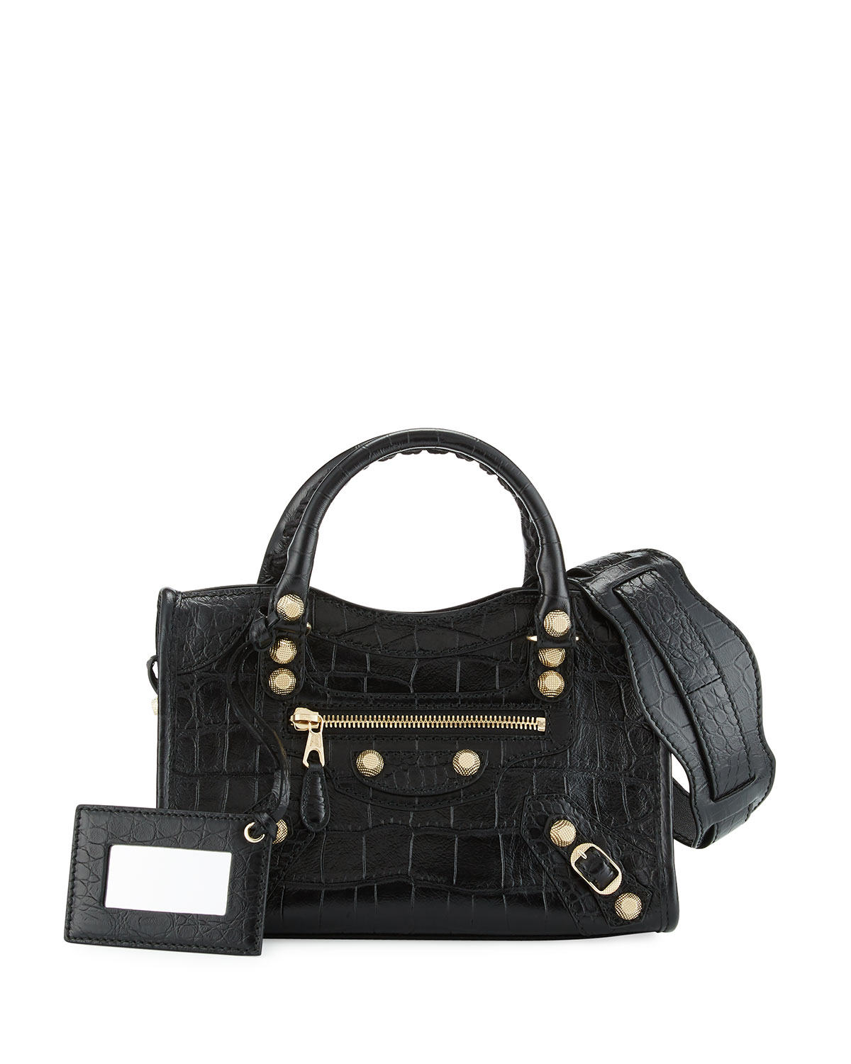 balenciaga crocodile city bag