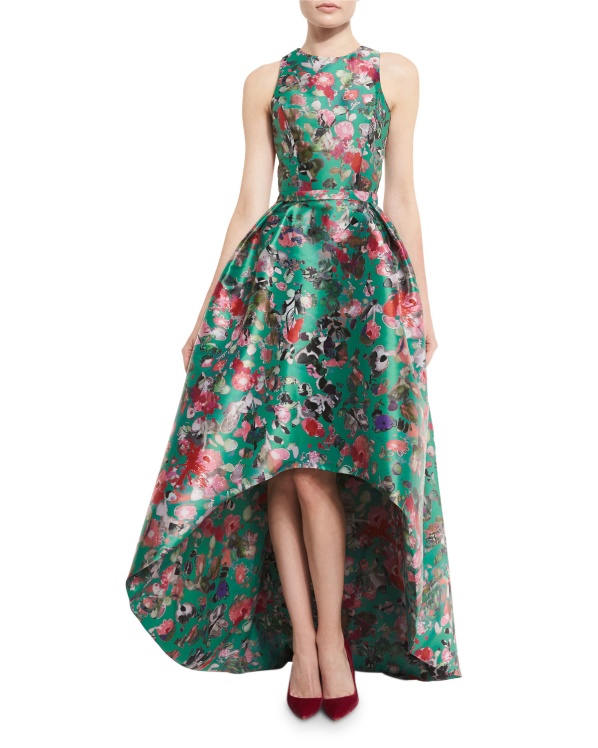 monique lhuillier floral dress