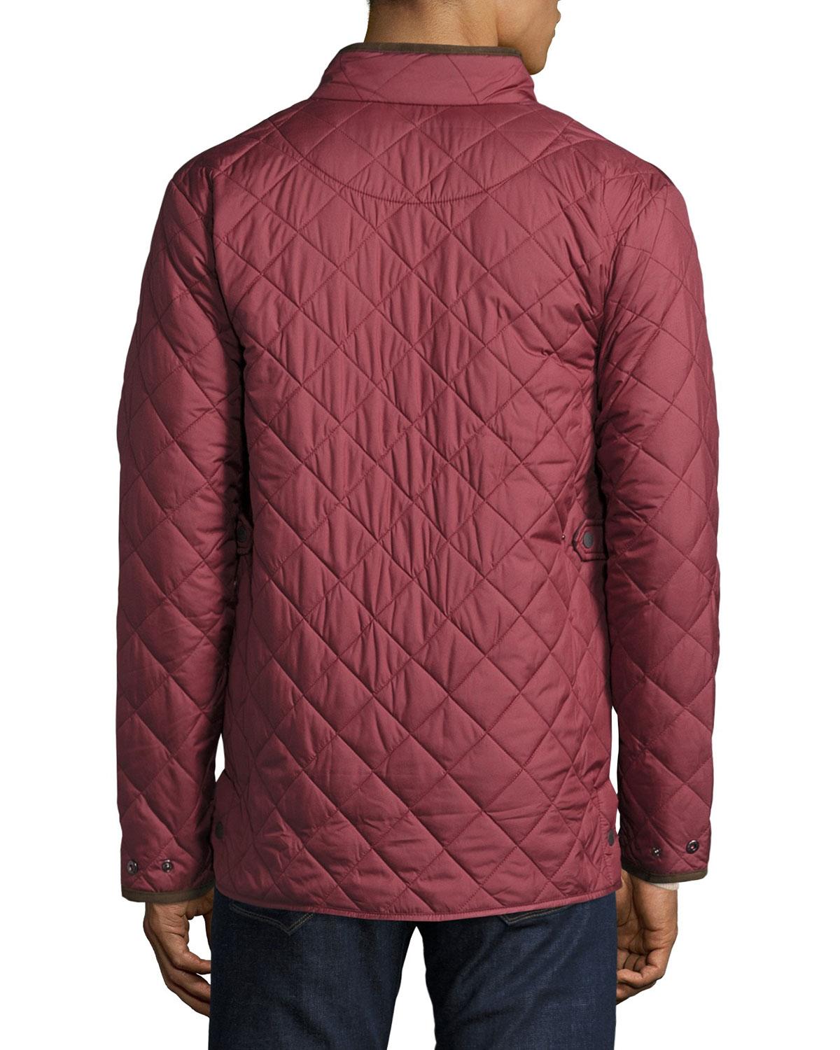 Peter Millar Norfolk Lightweight Quilted Jacket in Red for Men Lyst