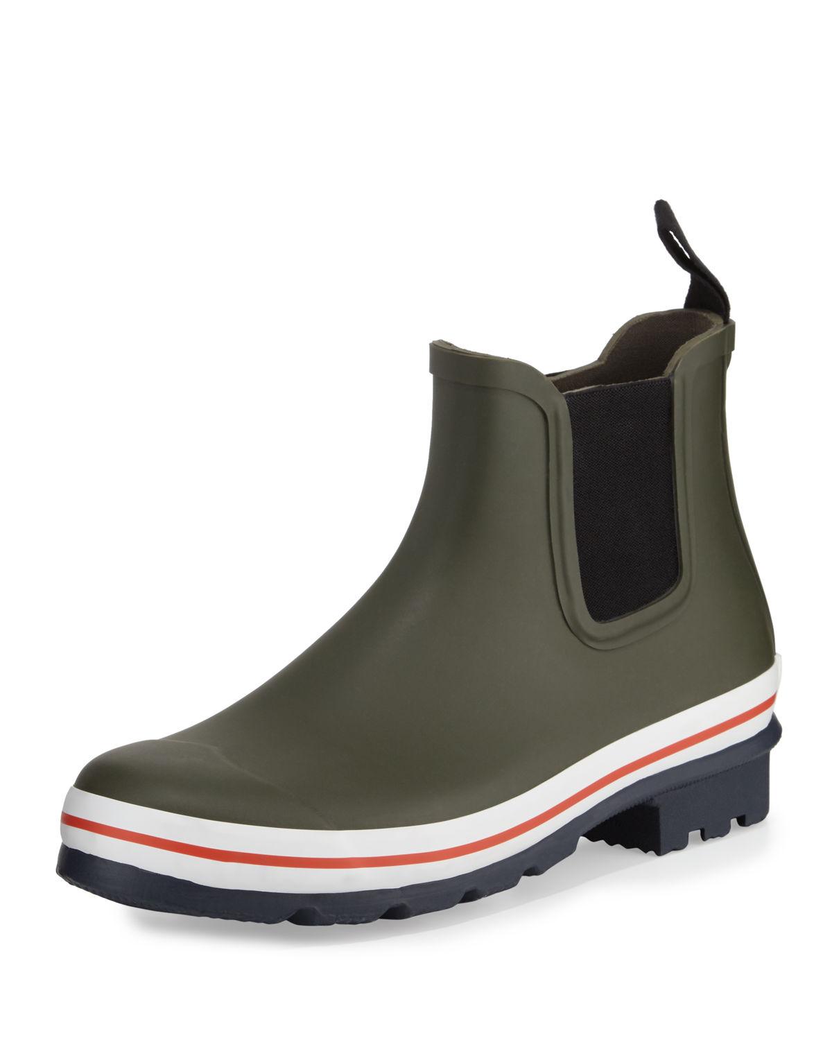hunter red chelsea boots