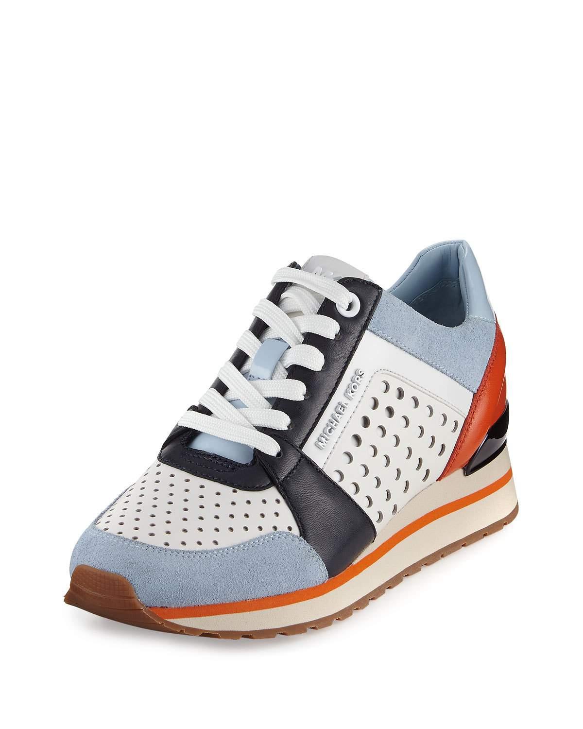 michael kors billie trainer lace up sneakers