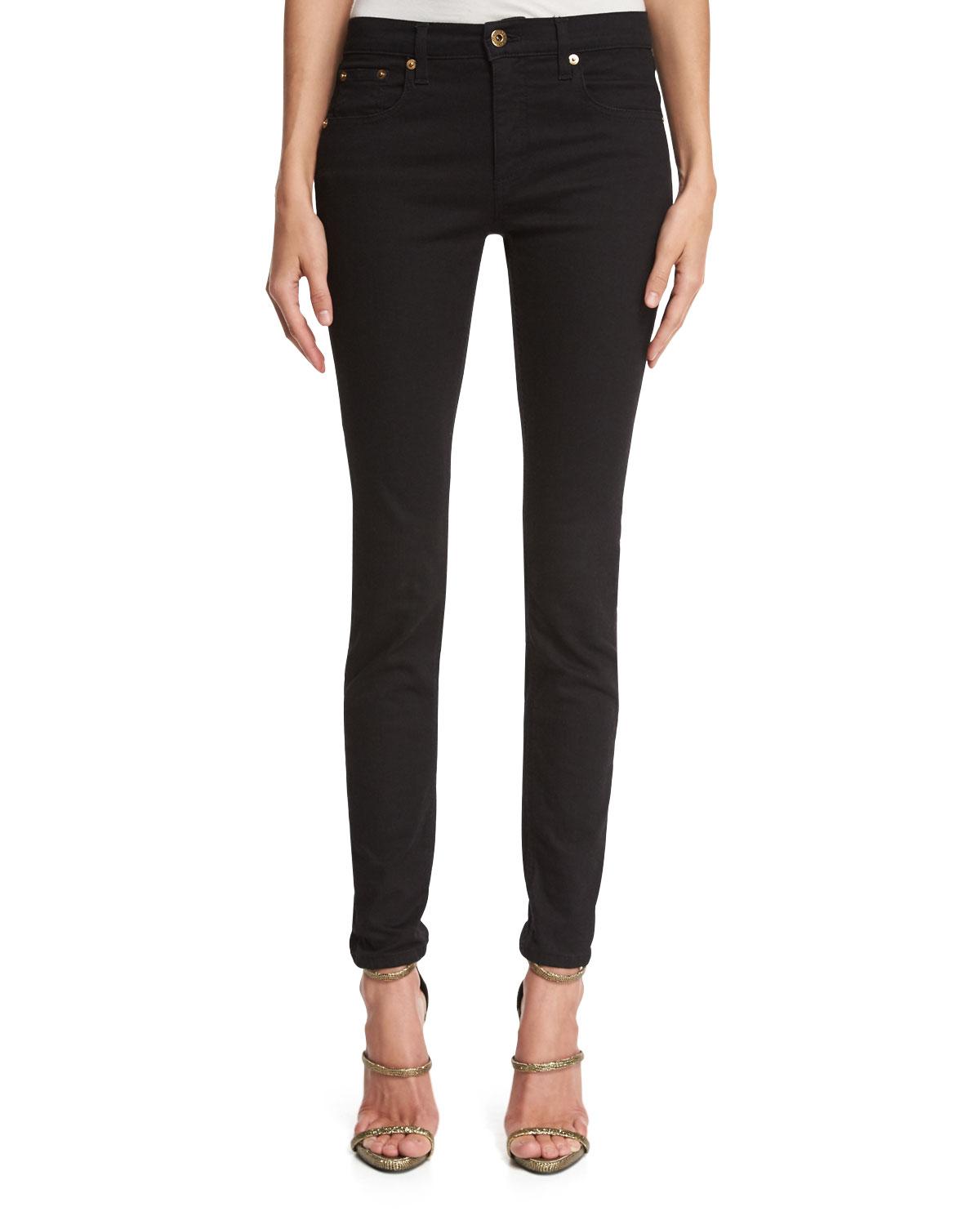 It's free shipping made easy The soft, comfortable fit of leggings with the versatility of denim. All-around stretch. Ankle length: M 28'' inseam, P 25½'' inseam, W 28'' inseam, T 31'' inseam.
