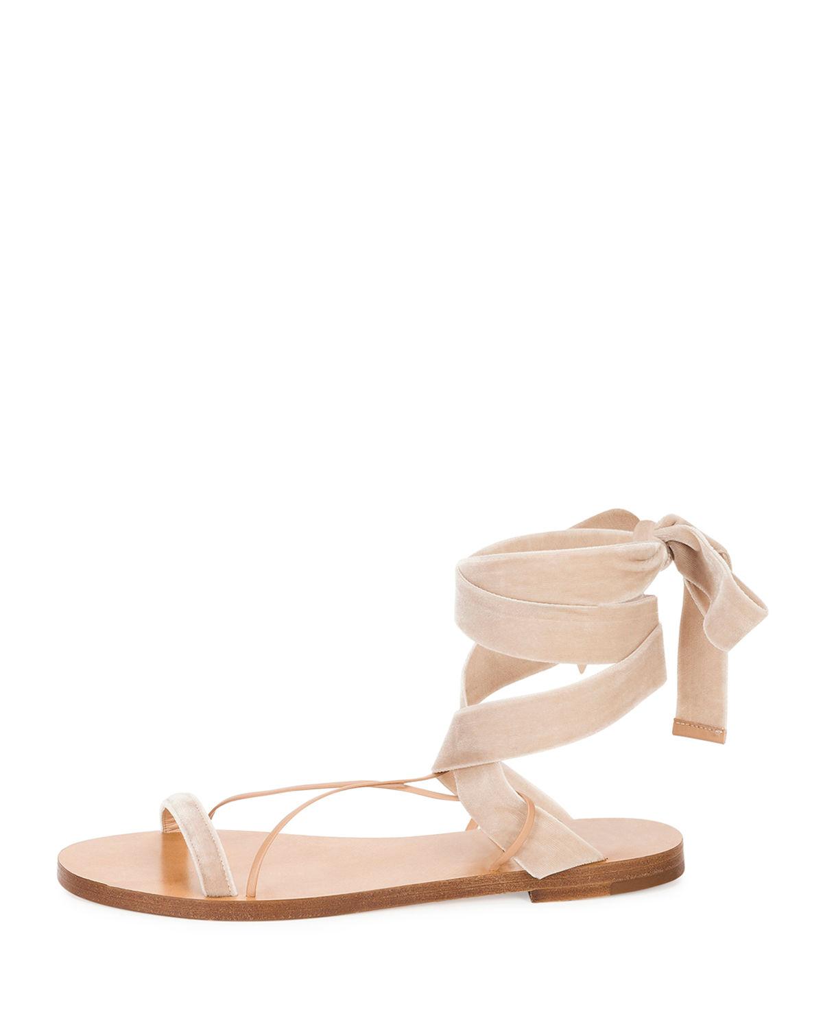 valentino velvet sandals