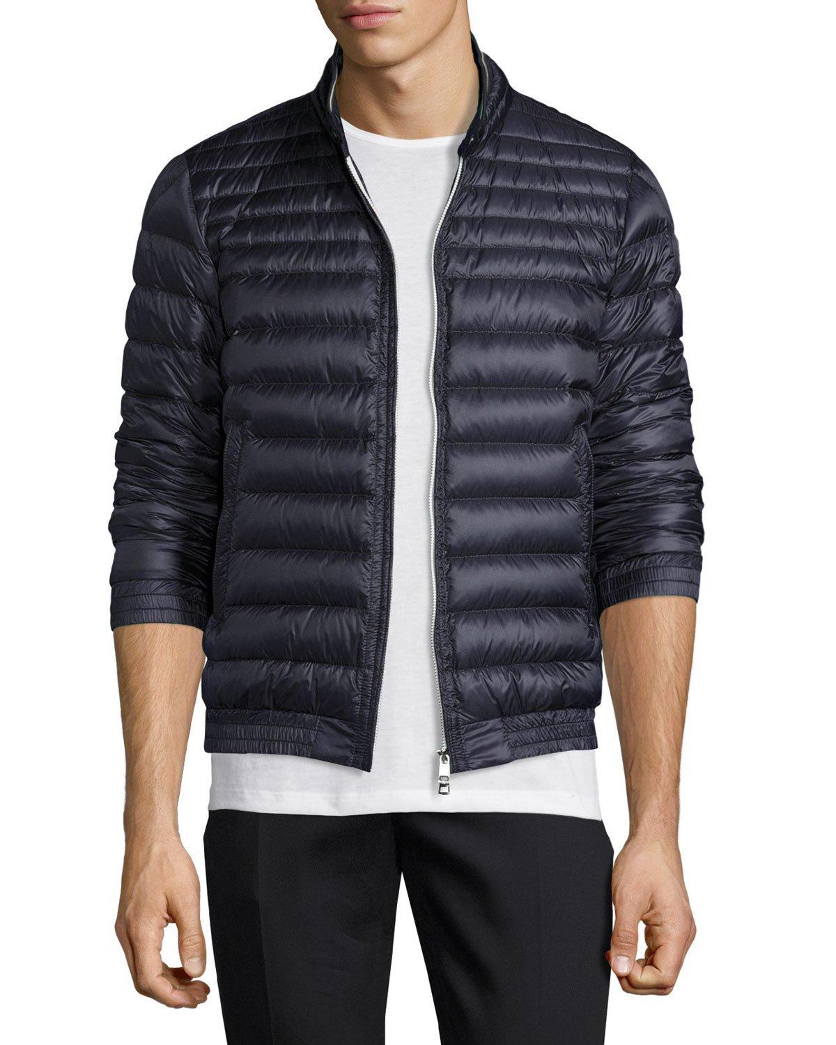 Moncler Garin Quilted Puffer Jacket in Blue for Men | Lyst