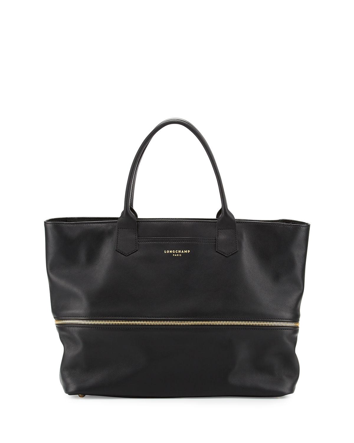Longchamp 2.0 Expandable Tote Bag in Black | Lyst