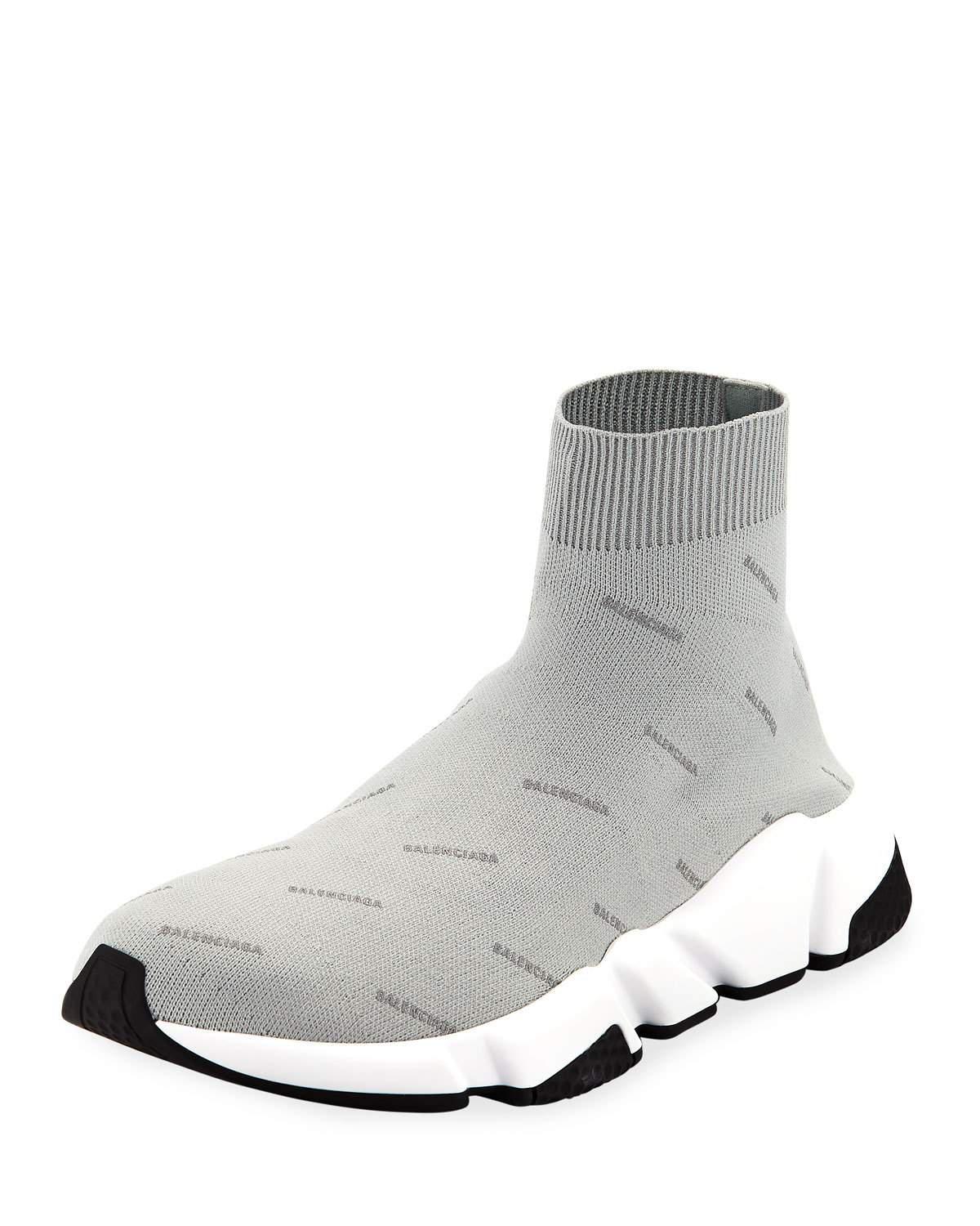 Balenciaga Speed Knit Sneakers in Gray 